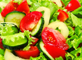 Background of fresh vegetable salad