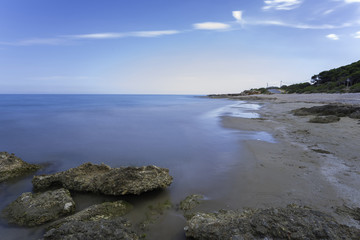 Fototapeta na wymiar Small beach in Alcocebre (Castellon, Spain).