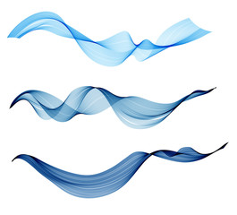 Abstract  background with blue waves