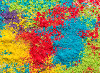 Colored powder, abstract background.