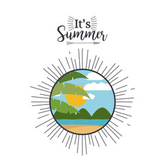 Tropical summer landscape design 