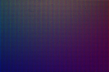 Abstract led screen. Closeup RGB led diode of led TV and led monitor screen display panel. Colorful...