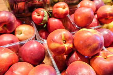 Nectarines for sell at the city market