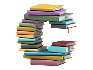 font design of the books
