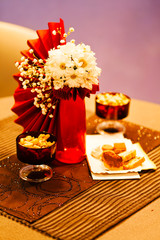 daisies in a floral arrangement