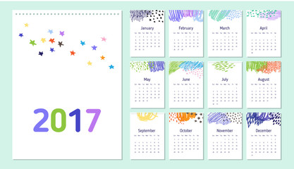 Doodle 2017 calendar.
