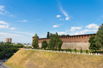 Fototapeta premium Koromyslova tower (Beam), the Kremlin, Nizhegorodskiy district,