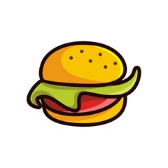 Burger clip art vector