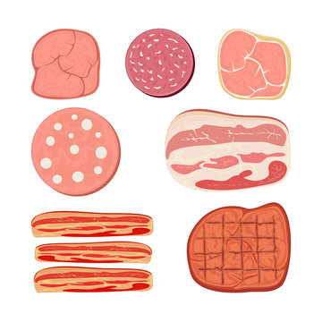 Set of meat products