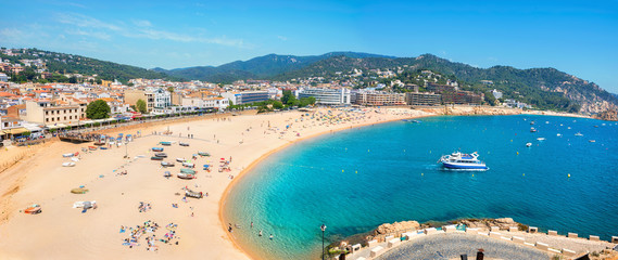 Tossa de Mar beach. Costa Brava, Catalonia, Spain