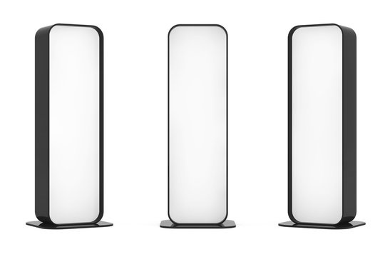 Blank Promotion Stands. 3d Rendering