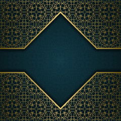 Traditional ornamental background with frame