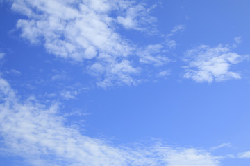 sky and white clouds,soft focus and blurry.