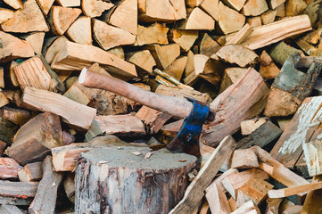 The axe in the block