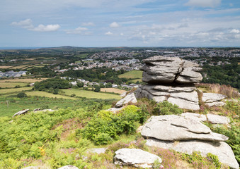 corn brea near redruth in cornwall england uk
