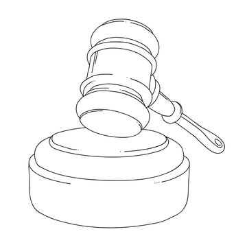 recommend clip art: auction hammer outline