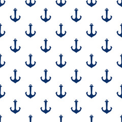 Grunge marine seamless pattern