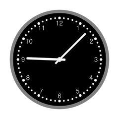 clock/black background