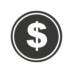 money coin isolated icon design