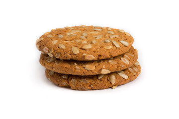 Oat cookie with sunflower seeds