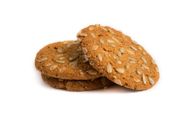 Oat cookie with sunflower seeds