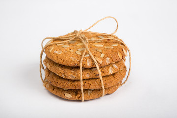 Oat cookie with sunflower seeds