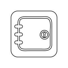 heavy box isolated icon design