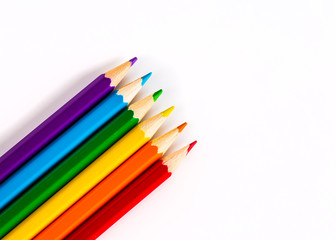Fototapeta premium Abstract background from color pencils