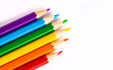 Fototapeta premium Abstract background from color pencils