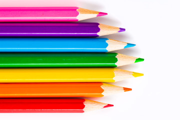 Abstract background from color pencils