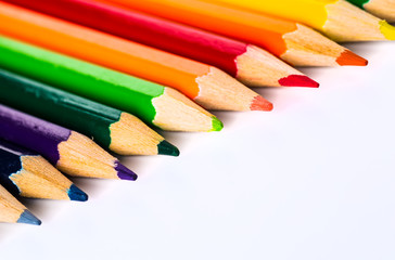 Abstract background from color pencils