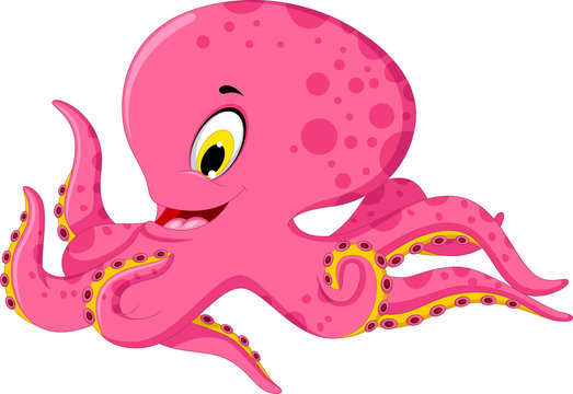 cute octopus cartoon
