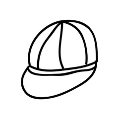 cap  drawing isolated icon design