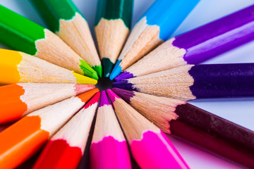 Abstract background from color pencils