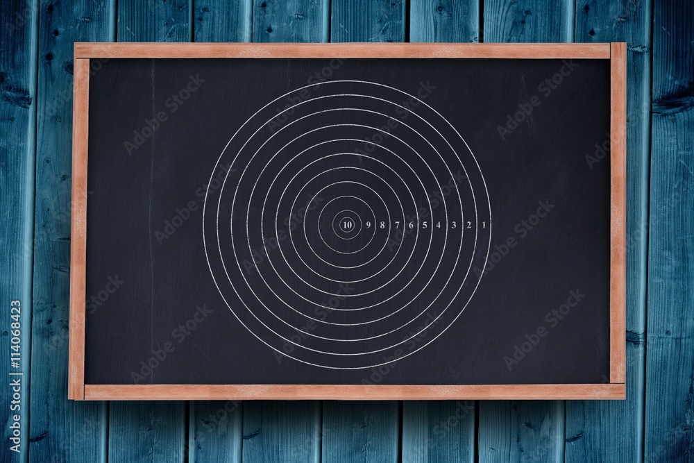 Poster digital image of a target