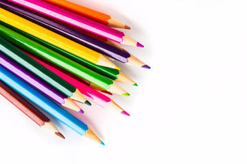 Abstract background from color pencils