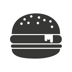 delicious hamburger isolated icon design