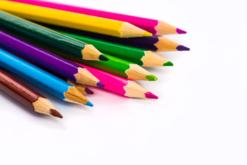 Abstract background from color pencils