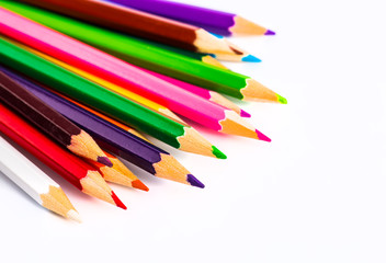 Abstract background from color pencils