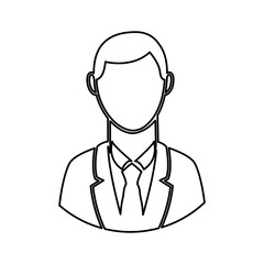Fototapeta premium businessman avatar isolated icon design