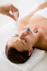 Obraz na płótnie Canvas Woman receiving massage treatment