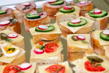 Baguette Häppchen mit Käse