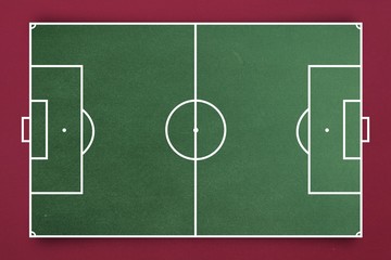 Composite image of soccer field plan 