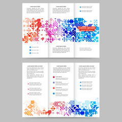 Color tri fold business brochure 