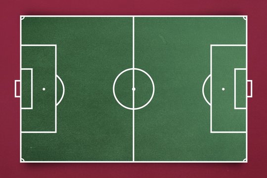 Composite image of soccer field plan 