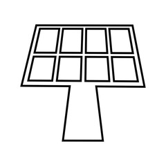 panel solar isolated icon design