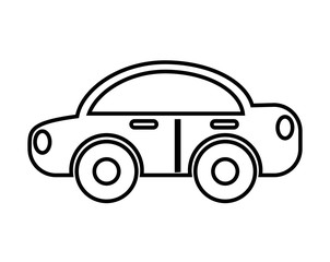 car silhouette isolated icon design