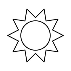 sun isolated icon design
