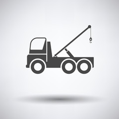 Car towing truck icon