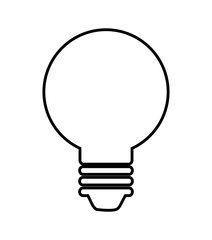 bulb isolated icon design